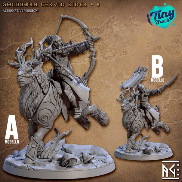 Goldhorn Cervid Rider - B