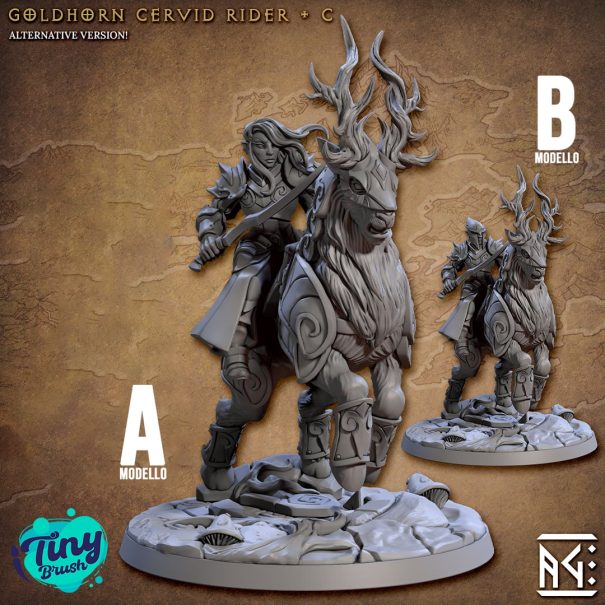 Goldhorn Cervid Rider - C